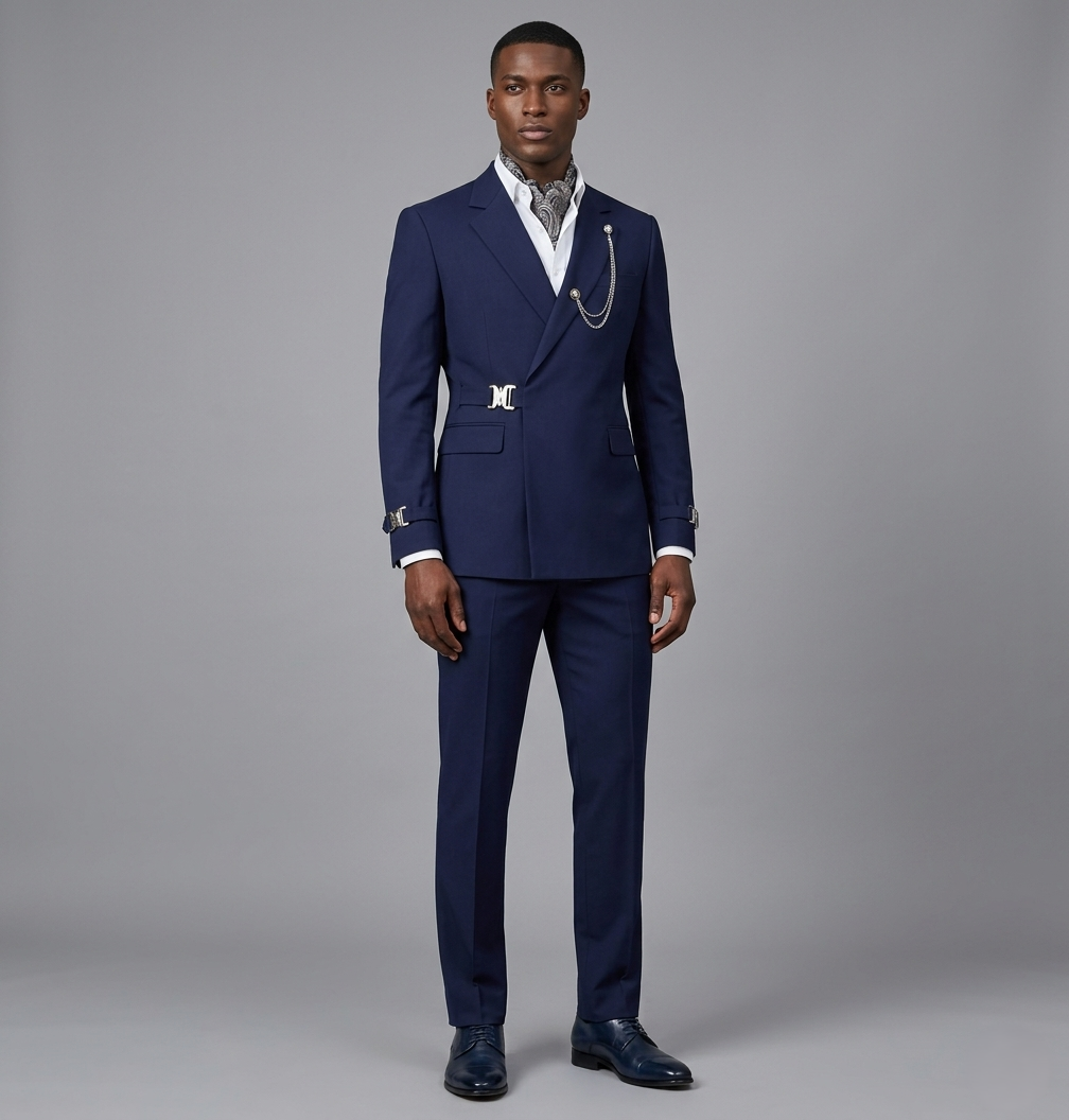 MENS DOUBLE-BREASTED WRAP SUIT
